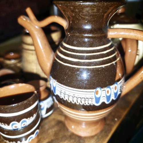 Ceramic jug Troyan like new with cups