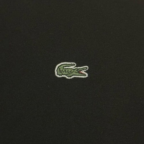 Lacoste black fleece crewneck pullover sweatshirt like new