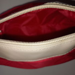 Small red makeup bag new
