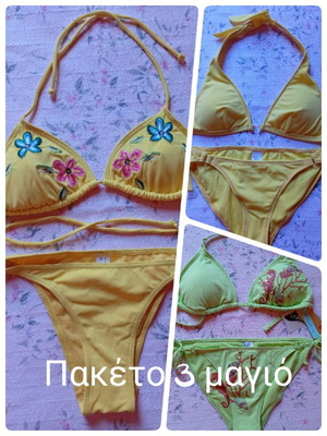 Bikini new, pack of 3, size small/xsmall, multicolor