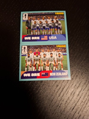 Team USA και Team New Zealand αυτοκόλλητα FIFA World Cup 2026 καινούργια