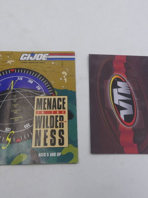 GI Joe Menace In The Wilderness 1991 comic insert catalog brochure used