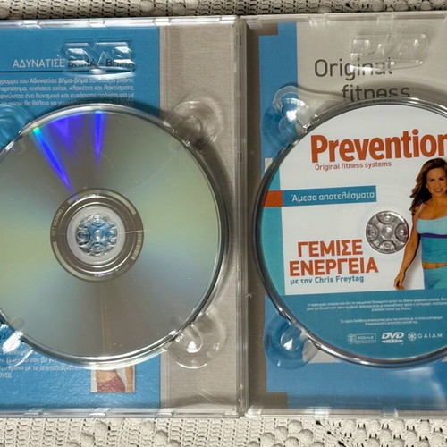 Prevention fitness DVDs new, set of 8