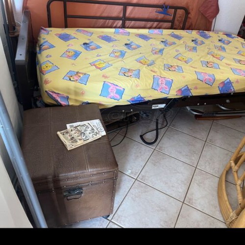 Mobiak hospital bed like new with electric recline and mattress