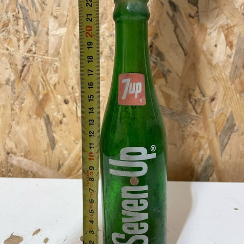 7UP Seven Up vintage glass bottle used