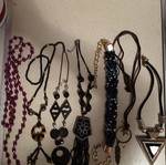 Various necklaces, set