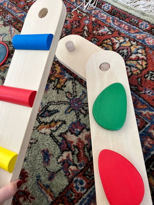 Balance beam like new, wooden from Lidl
