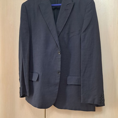 Linen men's suit new, blue, NO NAME brand