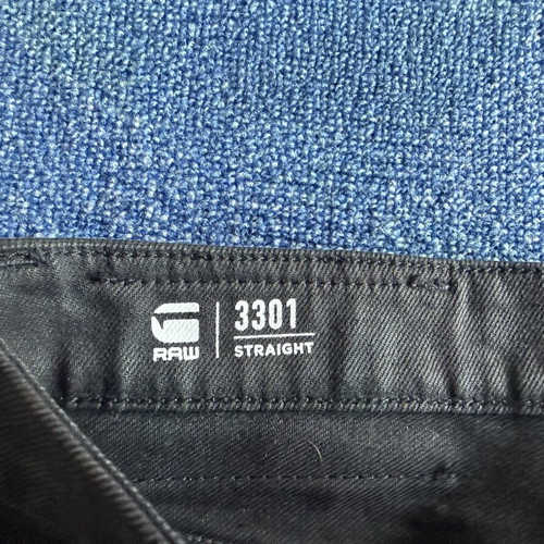 G-Star Raw 3301 Straight Jeans, black, size 32/34