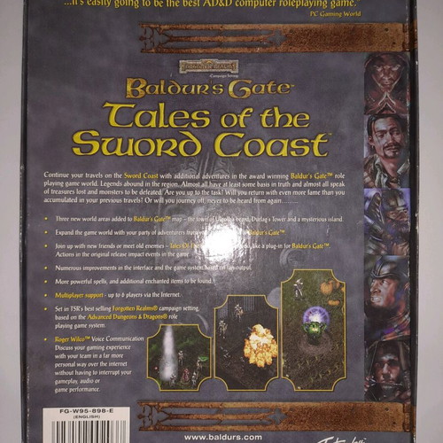 Baldur's Gate Tales Of The Sword Coast PC game used