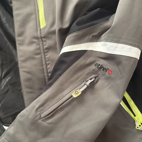 Etirel winter jacket new, size 46, grey and green