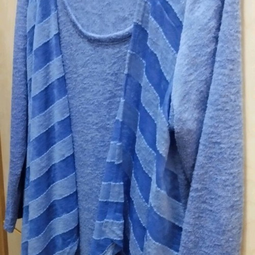 Dina blue shirt and cardigan set like new, size 2