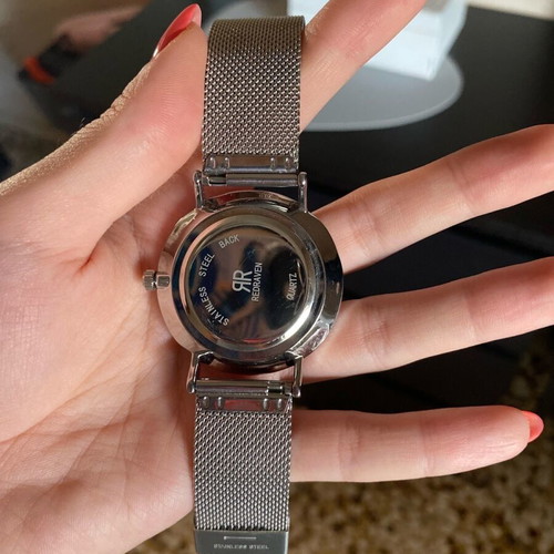 Red Raven wristwatch new, silver, women's