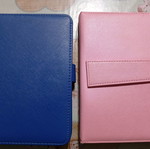Tablet case 10" with keyboard like new, blue and pink