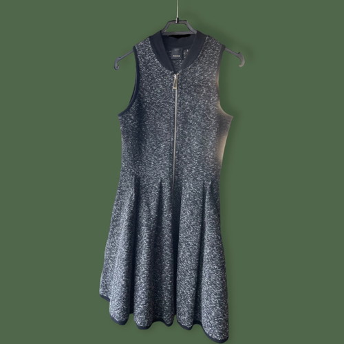 Pinko mini dress new, dark gray with black