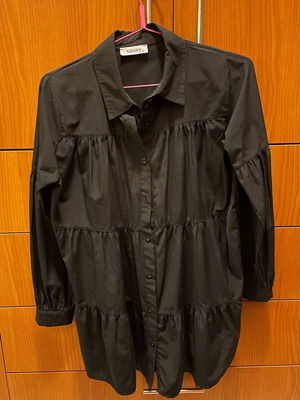 Long black shirt like new, size S/M