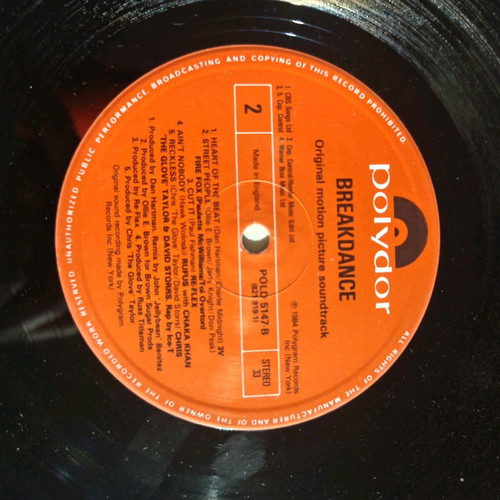 Original Motion Picture Soundtrack Breakdance 1984 like new