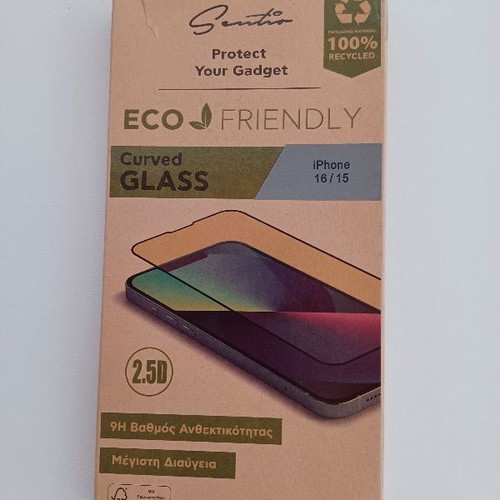 Sentio Tempered Glass 2.5D for iPhone 16 15 new
