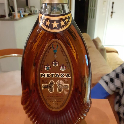 Metaxa 5 Stars Cognac 65 cl like new, vintage 1970-1985
