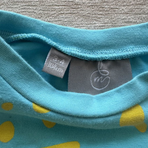 Mirabelle KidsCollection girls' set size 3-4 like new, yellow and turquoise