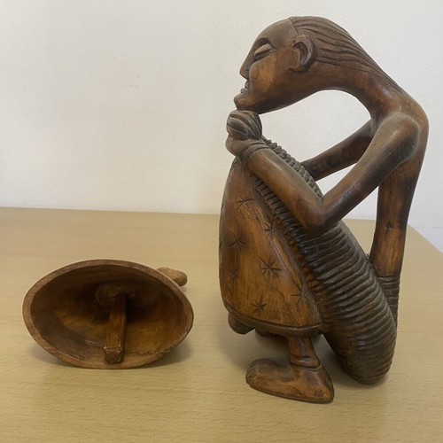African woodcarvings, set of 2