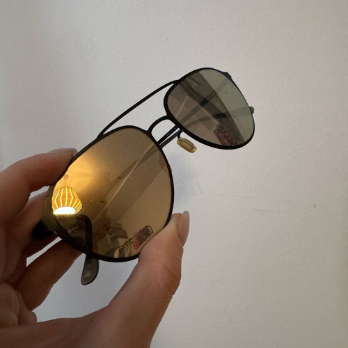 Metal black sunglasses used