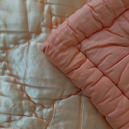 Vintage satin quilt handmade from pure cotton new 160x205cm