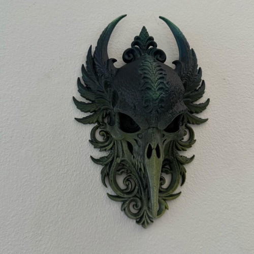 Gothic Skull wall decor like new, dark fantasy