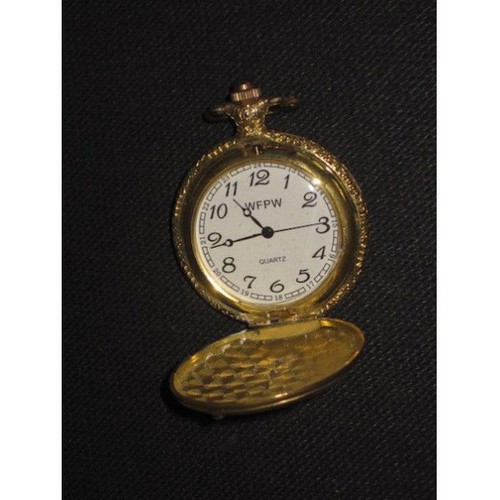 WFPW Quartz pocket watch used, 5.4 cm diameter