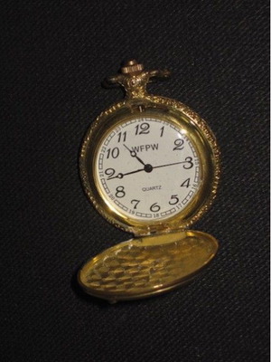 WFPW Quartz pocket watch used, 5.4 cm diameter