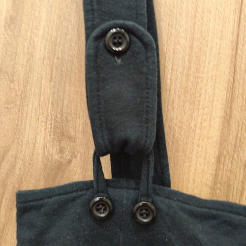 Lynne black overall dress size S like new, cotton pencil line