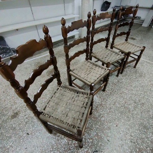 Wooden chairs used, set of 4