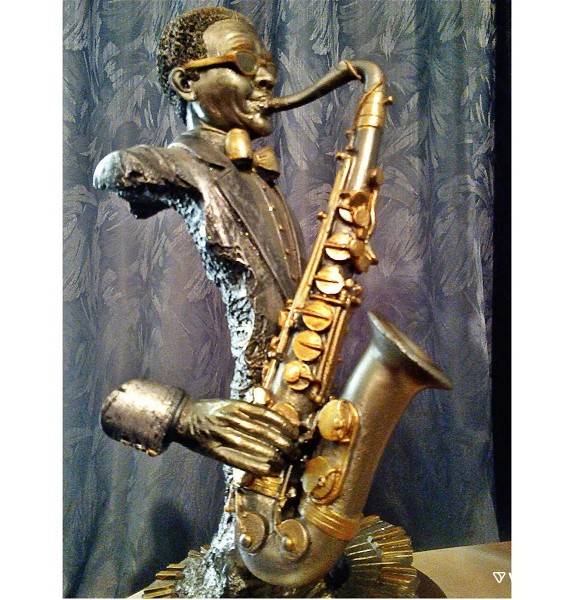  ''saxofonistas'' Vintage spanio diakosmitiko agalmatidio