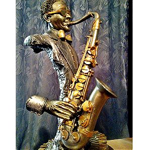''Σαξοφωνίστας'' Vintage Σπάνιο Διακοσμητικό Αγαλματίδιο