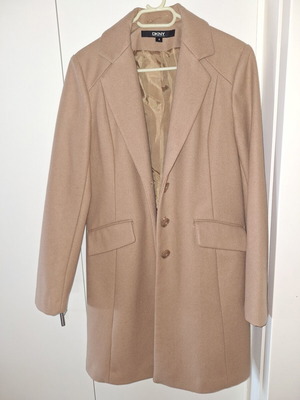 DKNY beige coat like new, size S