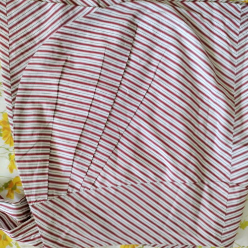 Zara skirt used with stripes, wrap style, size S