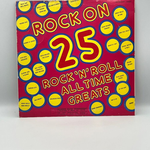 Unknown Artist Rock On 25 vinyl record used, rock 'n' roll classics