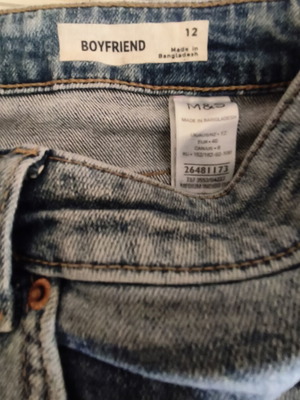 Τζιν βερμούδα Marks and Spencer νούμερο 12 σαν καινούργια, μπλε