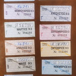 OASA HASAP ILPAP unlimited monthly tickets set 1993