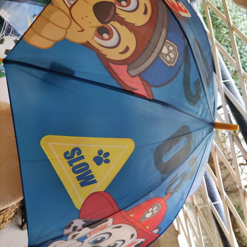 Children's umbrellas used, yellow and black