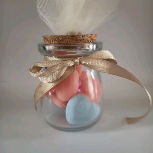 Wedding and baptism favors with scented waxmelts and jar new