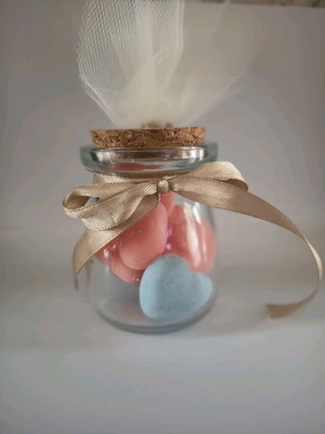 Wedding and baptism favors with scented waxmelts and jar new