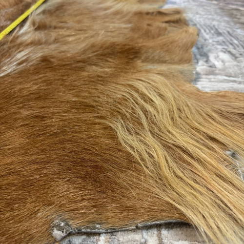 Leather goat rug used