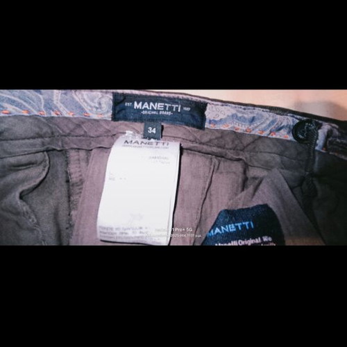 Manetti pants 34 used brown men's