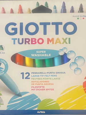 Giotto Turbo Maxi markers set of 12, new