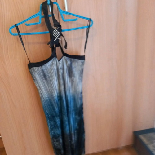 Lynne women's short dress like new, black and grey