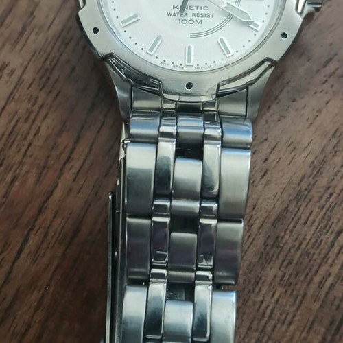 Seiko Kinetic 5M42 vintage wristwatch used