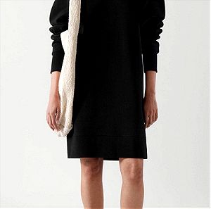 COS relaxed swearshirt black dress
