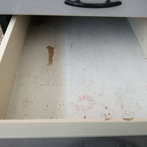 Office drawer cabinet used with minor wear