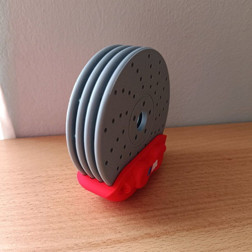 BMW brake caliper coasters set of 4 with base new